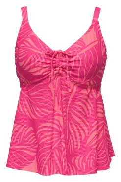 Sunsets Escape Blushing Palms Sandbar Rib Marin Tankini Top