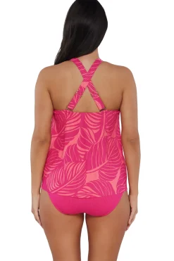 Sunsets Escape Blushing Palms Sandbar Rib Sadie Tankini Top