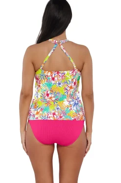 Sunsets Escape Botanical Bliss Sandbar Rib Emerson Tankini Top