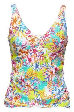Sunsets Escape Botanical Bliss Sandbar Rib Emerson Tankini Top