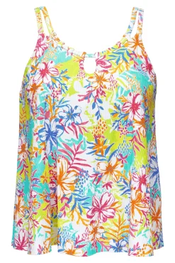 Sunsets Escape Botanical Bliss Sandbar Rib Sadie Tankini Top