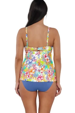 Sunsets Escape Botanical Bliss Sandbar Rib Tori Tankini Top