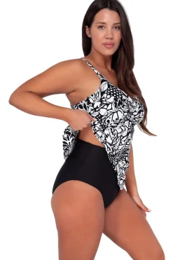 Sunsets Escape Caribbean Seagrass Texture Tori Tankini Top