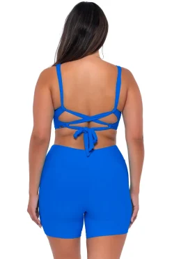 Sunsets Escape Electric Blue Bayside Bike Short