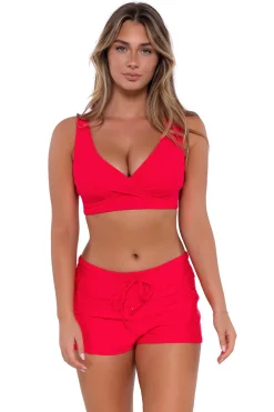 Sunsets Escape Geranium Laguna Swim Short