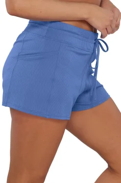 Sunsets Escape Harbor Blue Sandbar Rib Laguna Swim Short