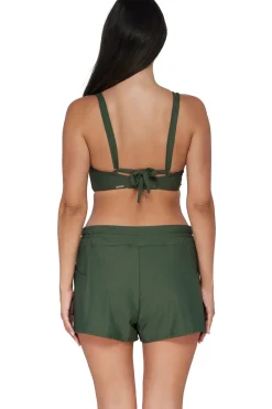 Sunsets Escape Island Green Laguna Swim Short Bottom