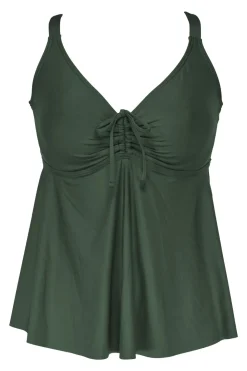 Sunsets Escape Island Green Marin Tankini Top