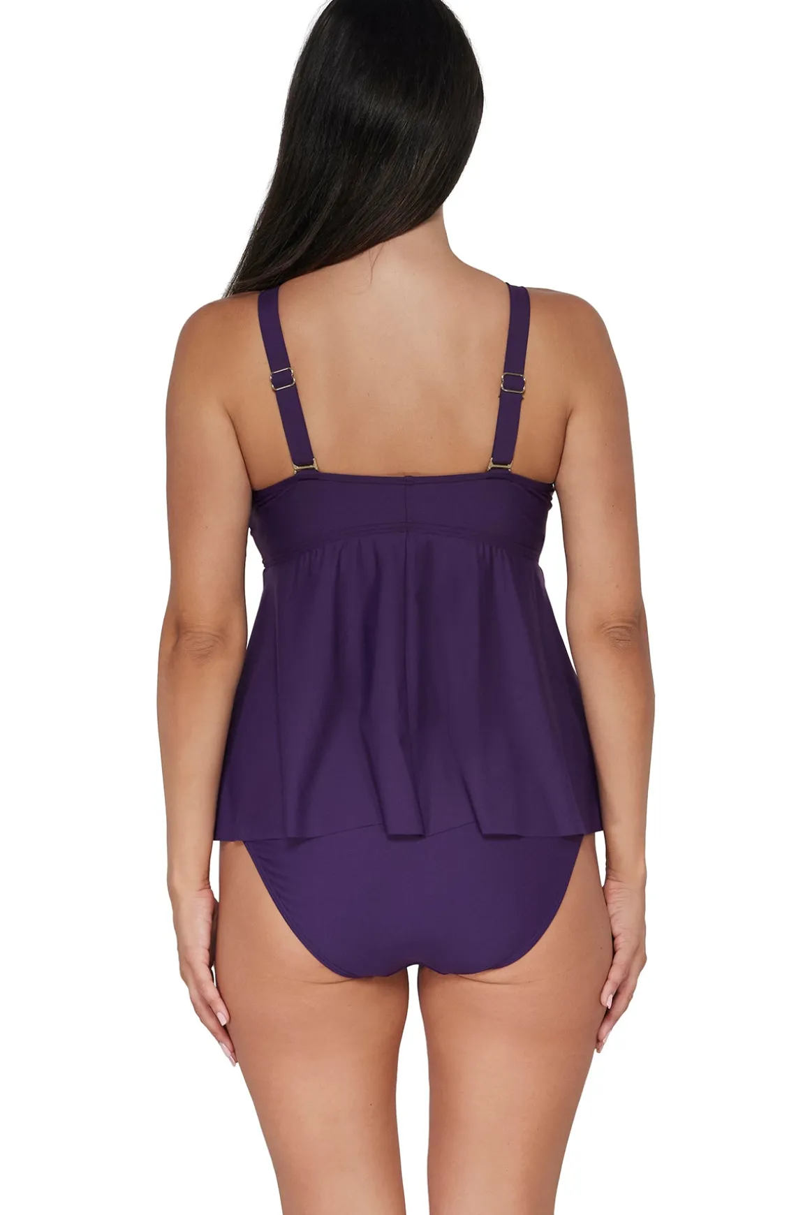 Sunsets Escape Paradise Plum Marin Tankini Top