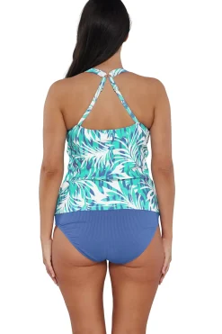 Sunsets Escape Sea Breeze Sandbar Rib Emerson Tankini Top