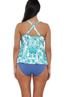 Sunsets Escape Sea Breeze Sandbar Rib Marin Tankini Top