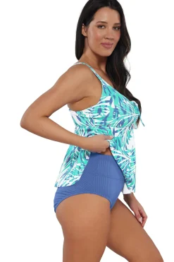 Sunsets Escape Sea Breeze Sandbar Rib Marin Tankini Top
