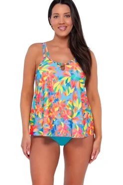 Sunsets Escape Shoreline Petals Sadie Tankini Top