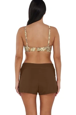 Sunsets Escape Tiki Brown Laguna Swim Short