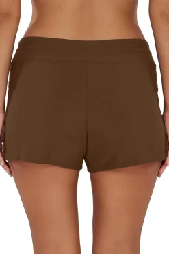 Sunsets Escape Tiki Brown Laguna Swim Short