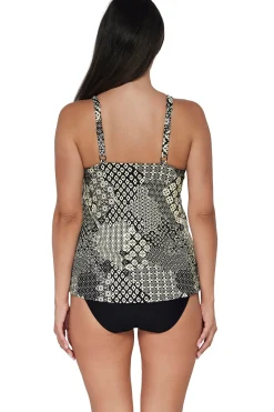 Sunsets Escape Venice Seagrass Texture Jenna Tankini Top