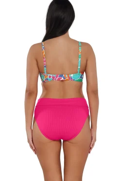 Sunsets Festive Floral Sandbar Rib Crossroads Underwire Top
