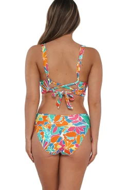 Sunsets Festive Floral Sandbar Rib Elsie Top