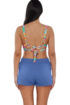Sunsets Festive Floral Sandbar Rib Elsie Top