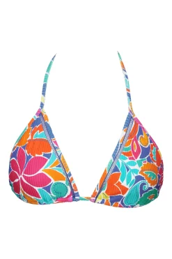 Sunsets Festive Floral Sandbar Rib Laney Triangle Top