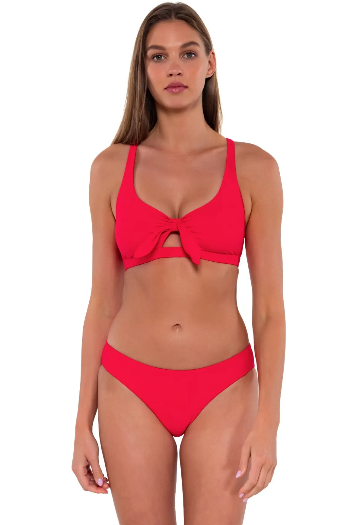 Sunsets Geranium Brandi Bralette Top