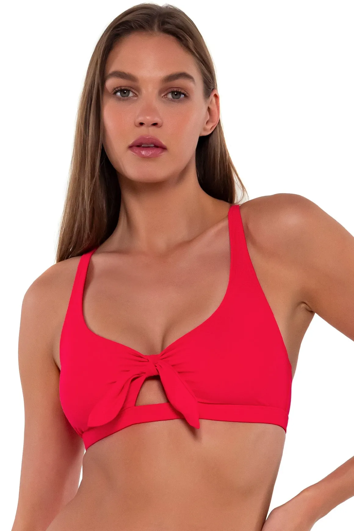 Sunsets Geranium Brandi Bralette Top