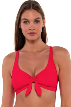 Sunsets Geranium Brandi Bralette Top