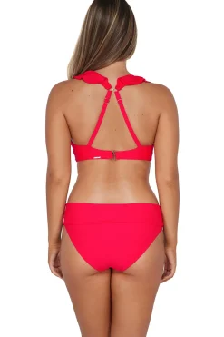 Sunsets Geranium Capri High Waist Bottom