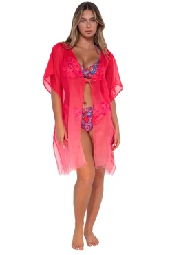 Sunsets Geranium Maldives Tunic