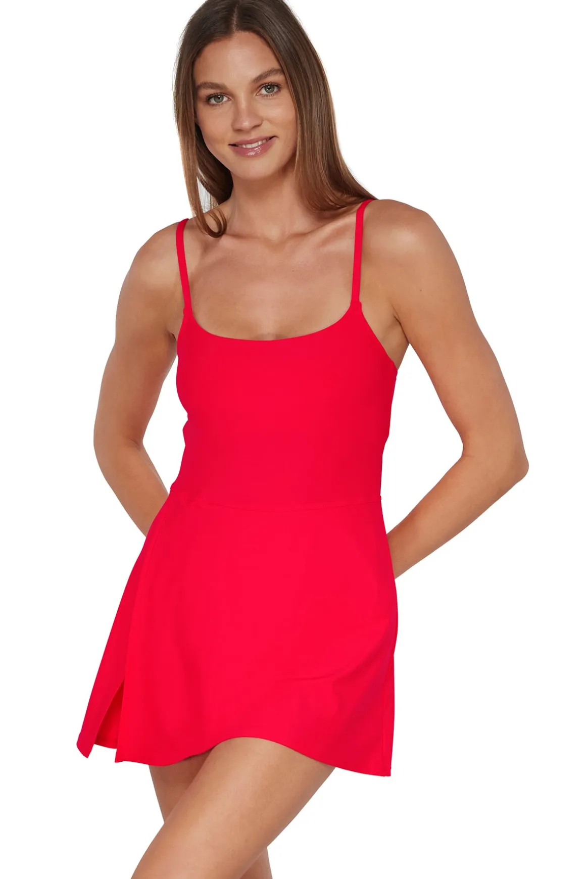 Sunsets Geranium Naomi Swim Dress One Piece