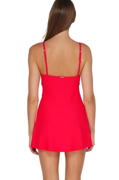 Sunsets Geranium Naomi Swim Dress One Piece