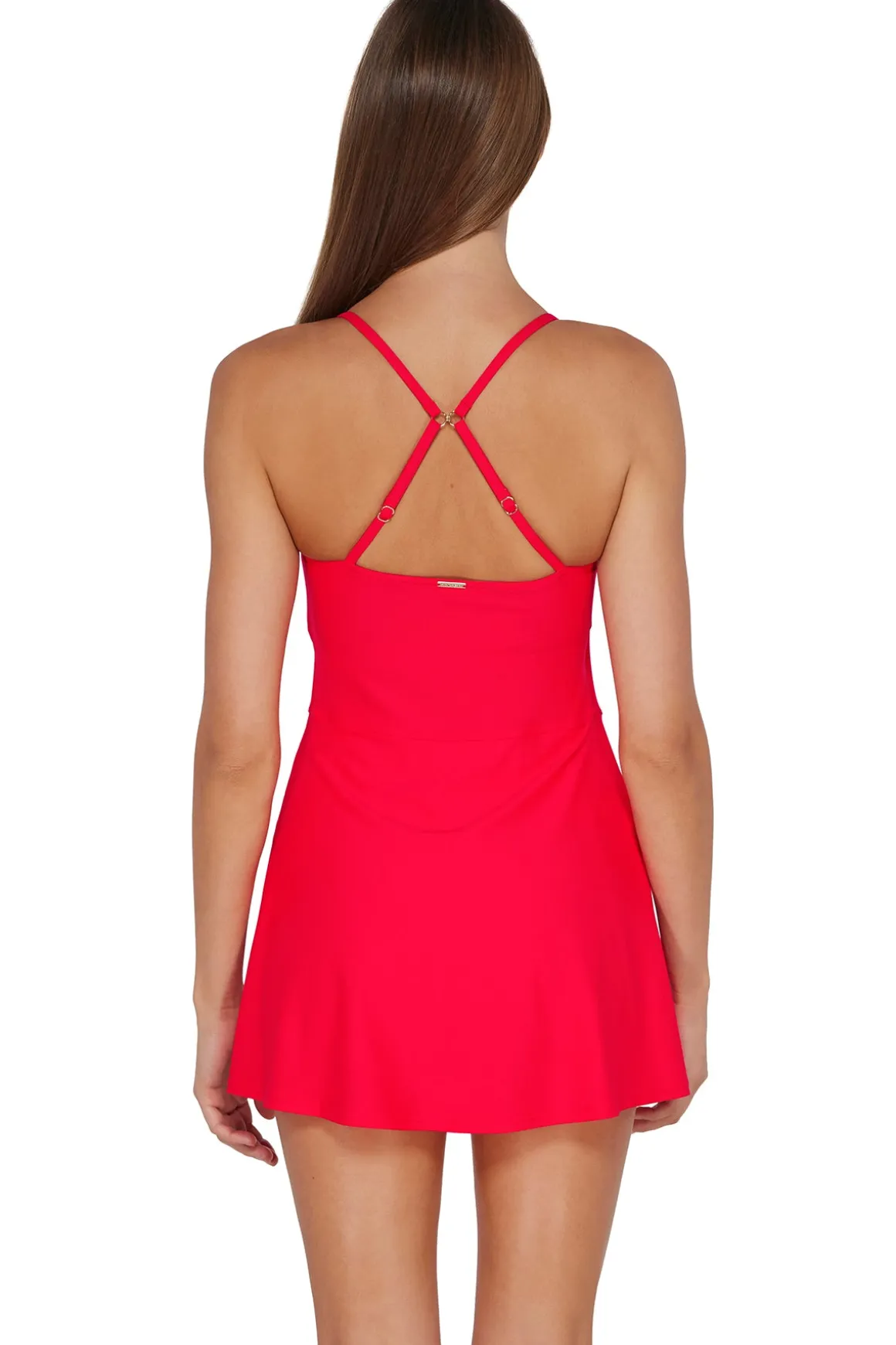 Sunsets Geranium Naomi Swim Dress One Piece