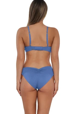 Sunsets Harbor Blue Sandbar Rib Alana Reversible Hipster Bottom