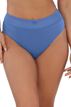 Sunsets Harbor Blue Sandbar Rib Annie High Waist Bottom