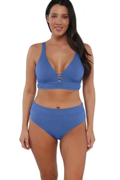 Sunsets Harbor Blue Sandbar Rib Danica Top