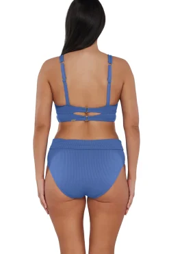 Sunsets Harbor Blue Sandbar Rib Danica Top