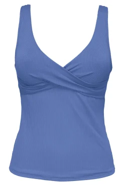 Sunsets Harbor Blue Sandbar Rib Elsie Tankini Top
