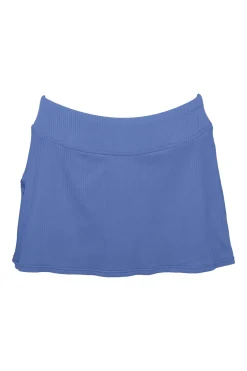 Sunsets Harbor Blue Sandbar Rib Sporty Swim Skirt