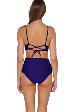 Sunsets Indigo Capri High Waist Bottom