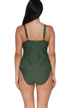 Sunsets Island Green Forever Tankini Top