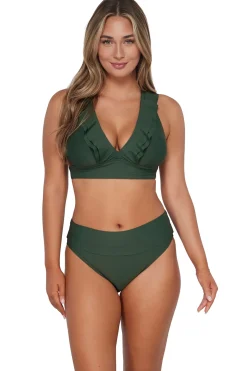 Sunsets Island Green Hannah High Waist Bottom