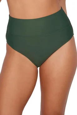 Sunsets Island Green Hannah High Waist Bottom