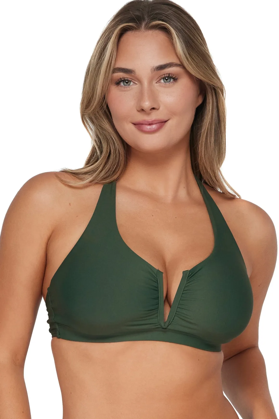 Sunsets Island Green Vienna V-Wire Top