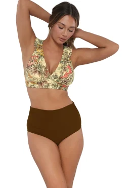Sunsets Island Spice Capri High Waist Bottom