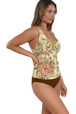 Sunsets Island Spice Elsie Tankini Top