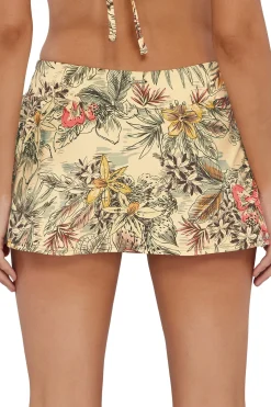 Sunsets Island Spice Sporty Swim Skirt