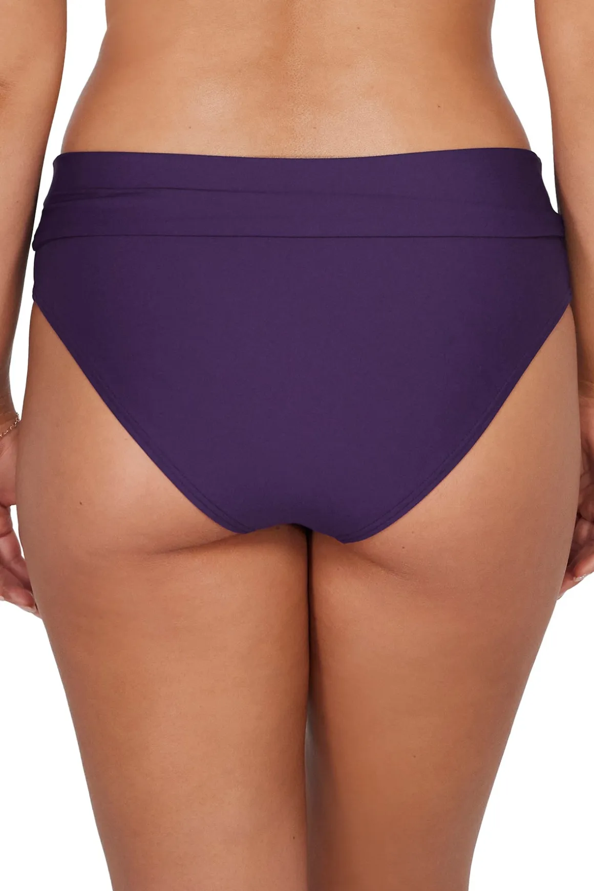 Sunsets Paradise Plum Capri High Waist Bottom