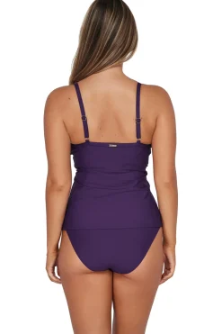 Sunsets Paradise Plum Forever Tankini Top