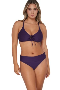 Sunsets Paradise Plum Hannah High Waist Bottom