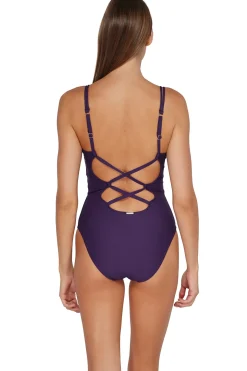 Sunsets Paradise Plum Veronica One Piece